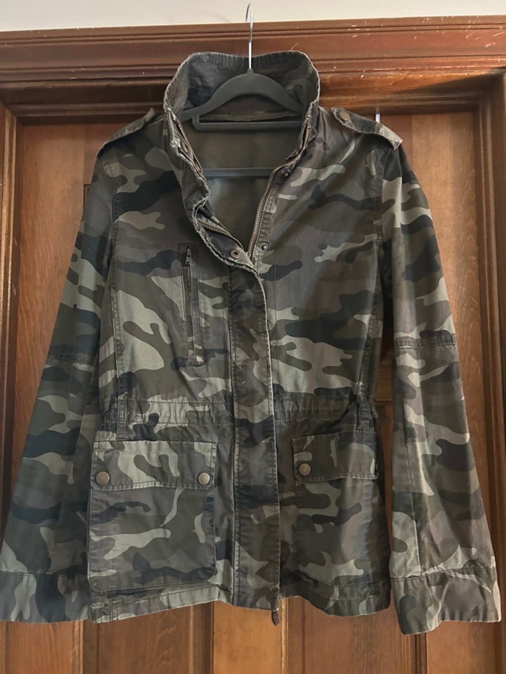 Women’s Camouflage Utility Jacket - Green Camo